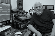 Andy Hubble at the drum kit